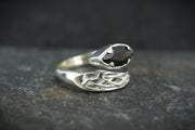 Cairngorm Quartz Sterling Silver Wrap Ring image 2