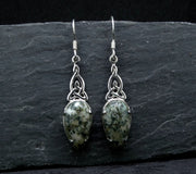 Preseli Bluestone Sterling Silver Celtic Earrings image 0