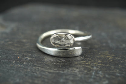 Orrock 'Diamond' Sterling Silver Wrap Ring image 0