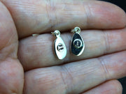 Gold Nugget Sterling Silver Drop Earrings - 11x6mm image 3