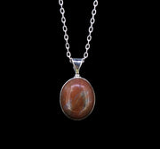 Lewisian Sterling Silver Small Oval Pendant image 0