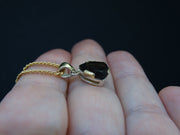 3ct Cairngorm Quartz with Scottish Gold and Sterling Silver Pendant image 4