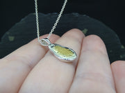 Large Gold Nugget Sterling Silver Pendant - 22x10mm image 3