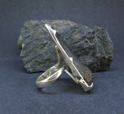 Fossilised Shark Tooth Sterling Silver Ring image 3