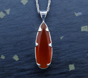Carnelian Sterling Silver Pendant image 0