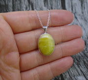 Medium Highland Marble Sterling Silver Pendant image 1