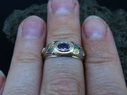 Scottish Orrock Amethyst and Scottish Gold Ring image 2