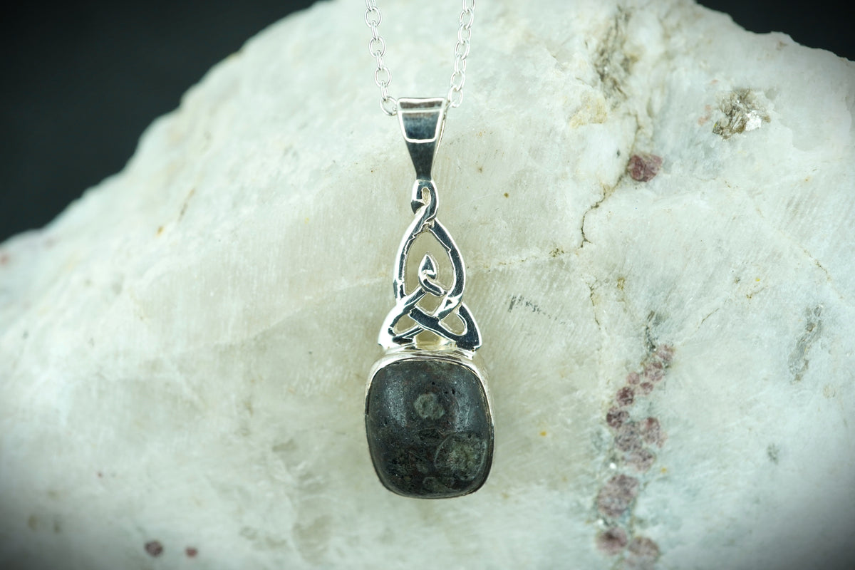 Edinburgh Cobblestone Sterling Silver Celtic Pendant image 0