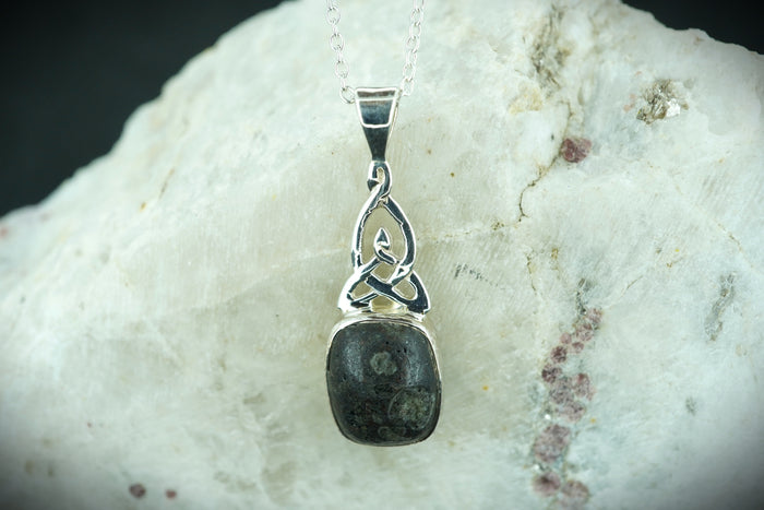 Edinburgh Cobblestone Sterling Silver Celtic Pendant image 0