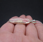 Rhodochrosite Sterling Silver Pendant image 4