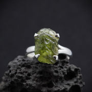 Moldavite Sterling Silver Ring image 0