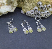 Iona Marble Celtic Knot Sterling Silver Earrings image 3