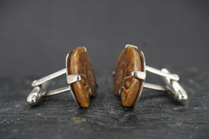 Ammonite Sterling Silver Cufflinks image 2