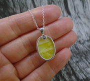 Medium Highland Marble Sterling Silver Pendant image 5