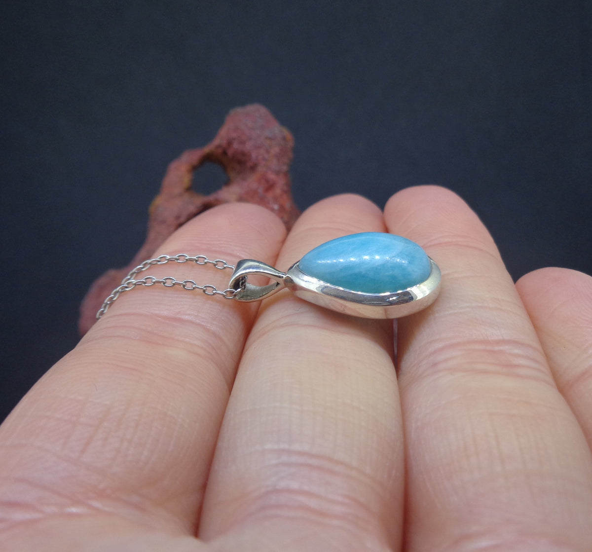 Amazonite Sterling Silver Pendant image 4