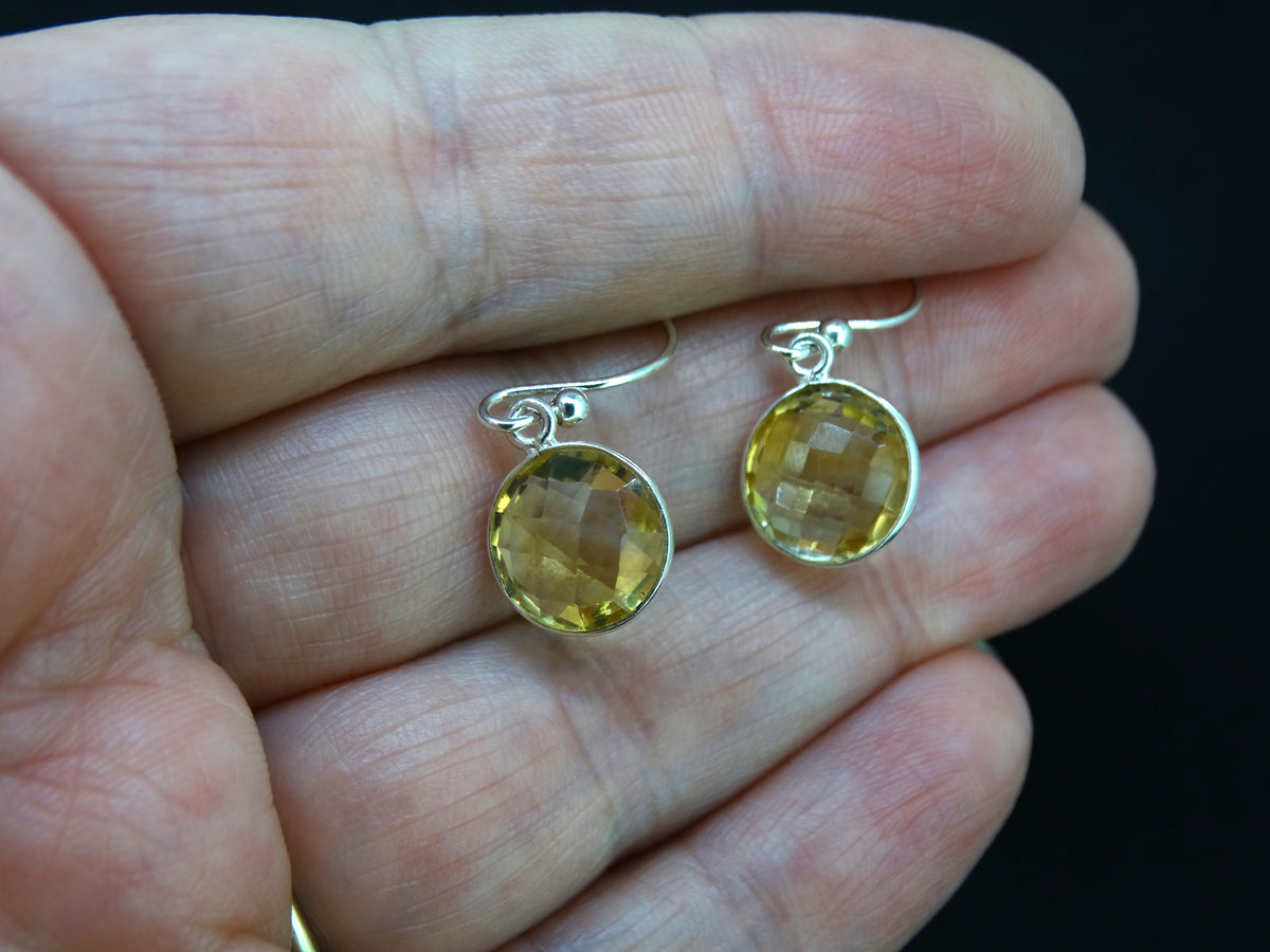 Citrine Sterling Silver Drop Earrings image 2