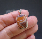 Botswana Agate Sterling Silver Pendant image 4