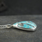 Rare Persian Turquoise Sterling Silver Pendant image 2