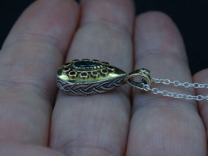 Scottish Sapphire and Elie Ruby Pendant with 14ct Scottish Gold image 4