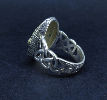 'Tatha' Perthshire Smoky Quartz & Misty Diamond, Scottish Gold & Silver Ring image 4