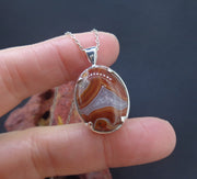 Botswana Agate Sterling Silver Pendant image 3