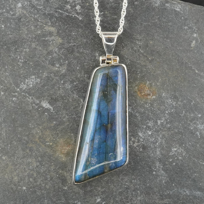 Statement Labradorite Sterling Silver Pendant image 0