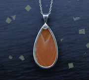 Carnelian Sterling Silver Pendant image 5