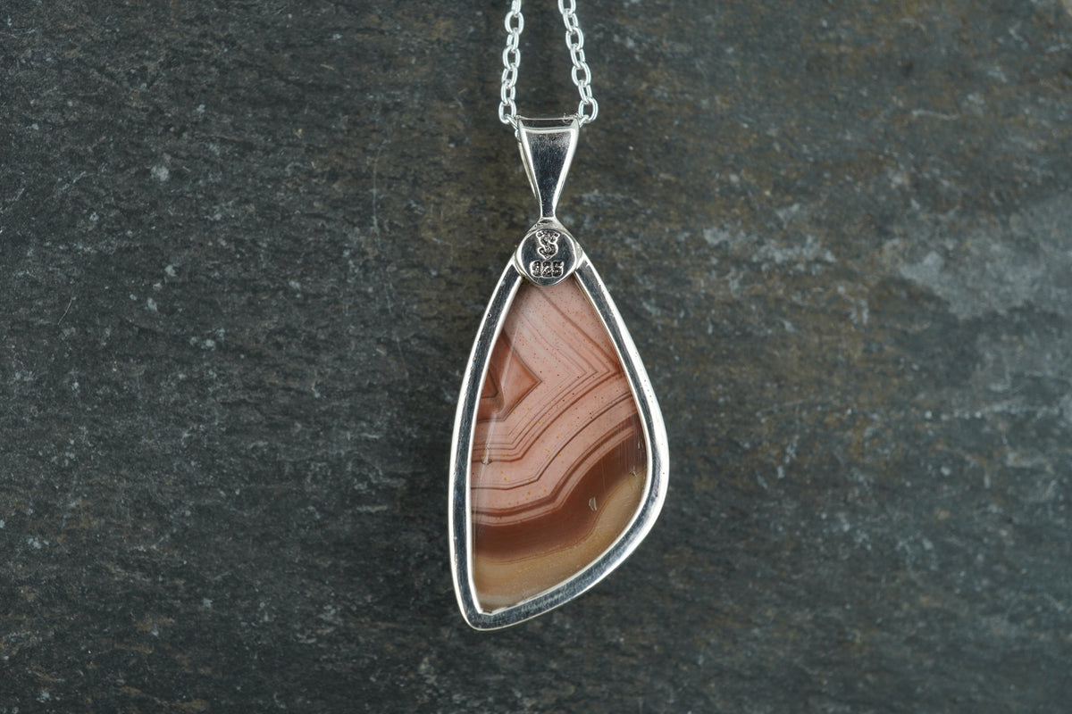 Scottish Agate Sterling Silver Pendant image 4