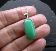 Jelly Chrysoprase Sterling Silver Pendant image 3
