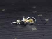 Gold Nugget Sterling Silver Stud Earrings image 3