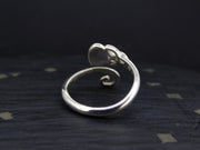 Gold Nugget Sterling Silver Celtic Wrap Ring image 4