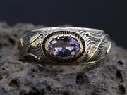 Scottish Orrock Amethyst and Scottish Gold Ring image 0