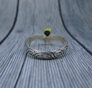 Isle of Lewis Sapphire & Elie Ruby in 18ct Scottish Gold & Sterling Silver Ring image 7
