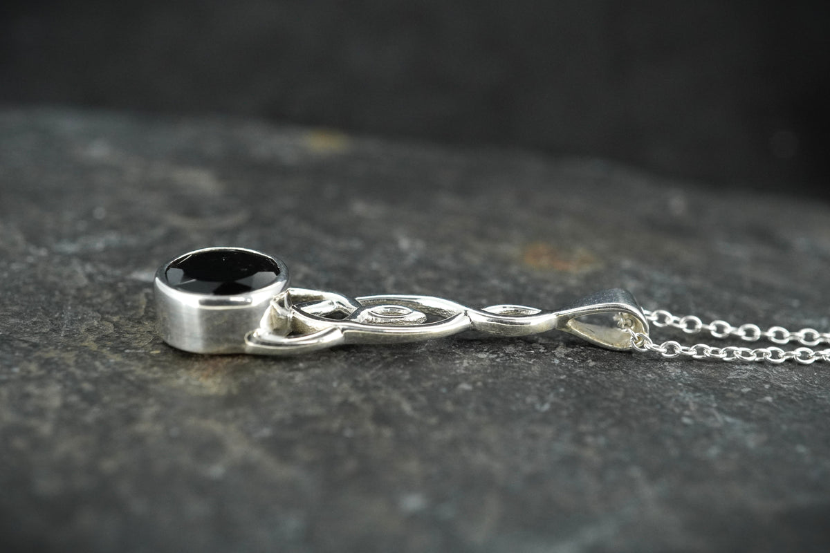 Cairngorm Quartz Sterling Silver Mother & Child Knot Pendant image 2