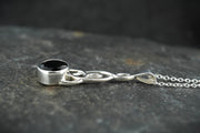 Cairngorm Quartz Sterling Silver Mother & Child Knot Pendant image 2