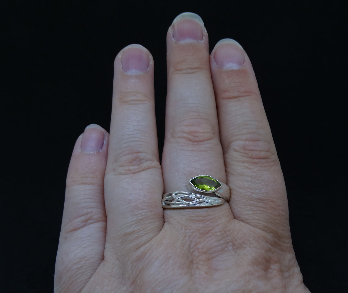 Peridot Sterling Silver  Ring image 1