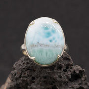 Larimar Adjustable Sterling Silver Ring image 0