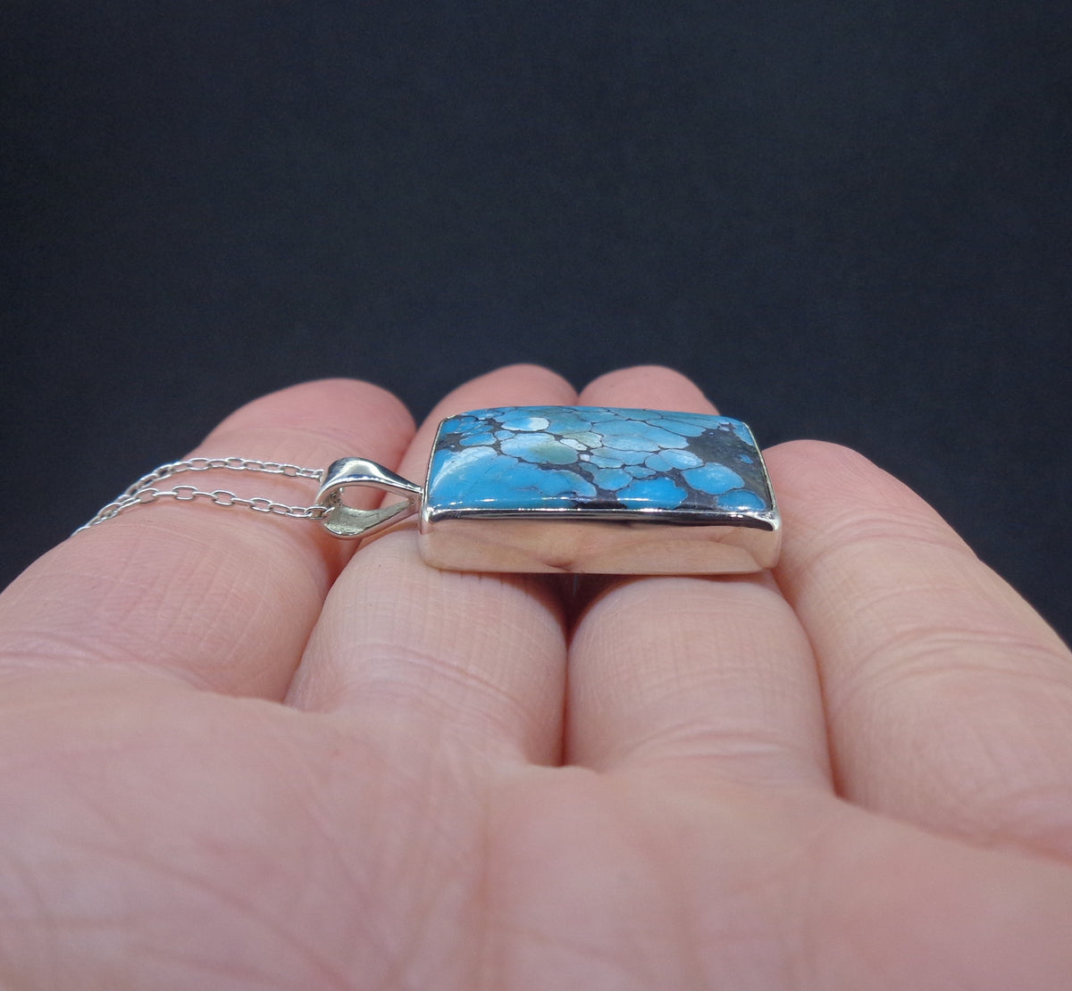 Turquoise Sterling Silver Pendant image 2