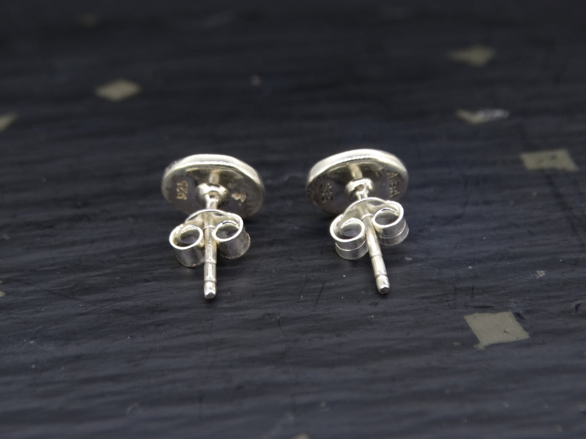 Gold Nugget Sterling Silver Stud Earrings image 4