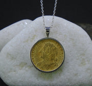 Bawbee Coin 24ct Gold Plated Sterling Silver Pendant image 5