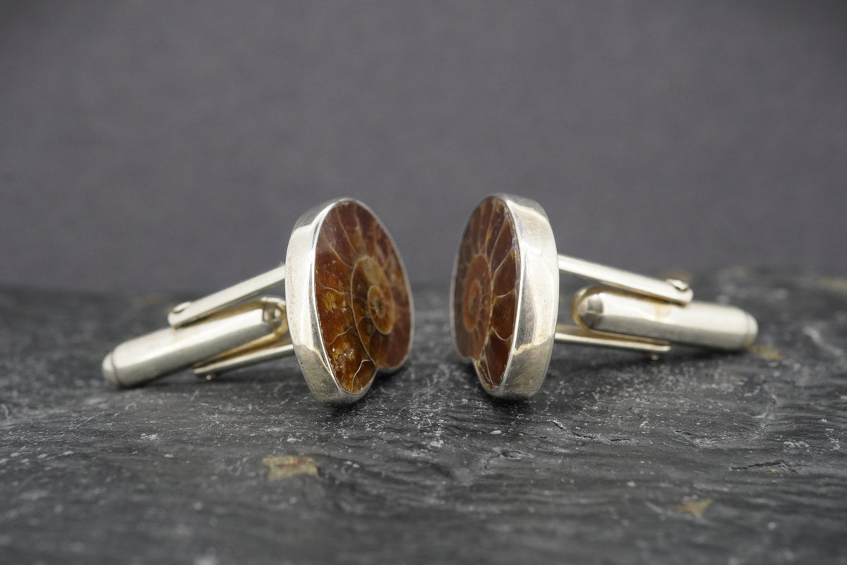Ammonite Sterling Silver Cufflinks image 2