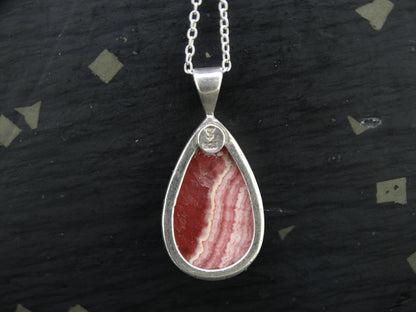 Rhodochrosite Sterling Silver Pendant image 4