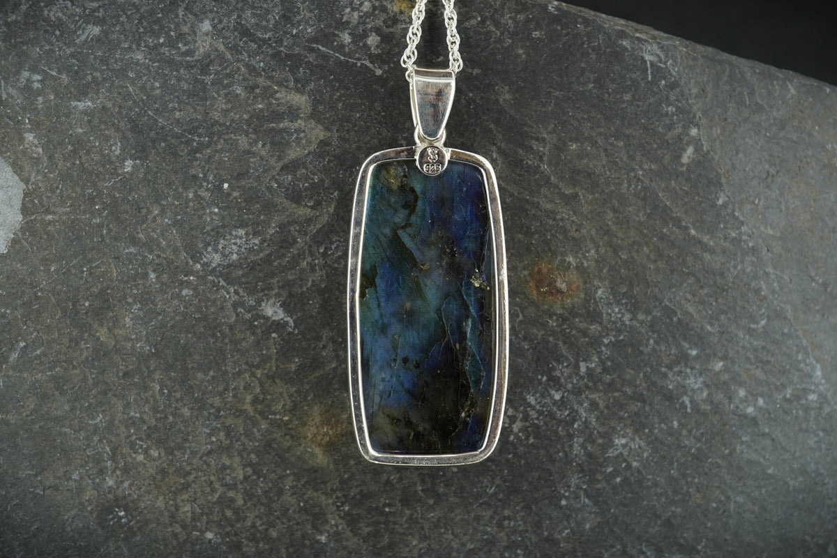 Statement Labradorite Sterling Silver Pendant image 4