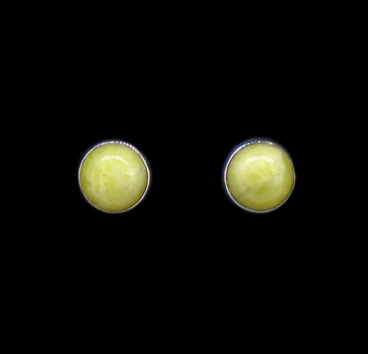 Highland Marble Sterling Silver Stud Earrings (8mm) image 0