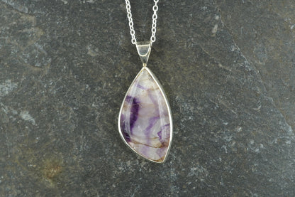 Blue John Sterling Silver Pendant image 0