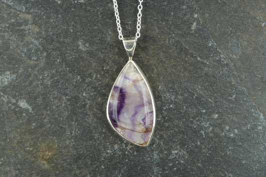 Blue John Sterling Silver Pendant image 0