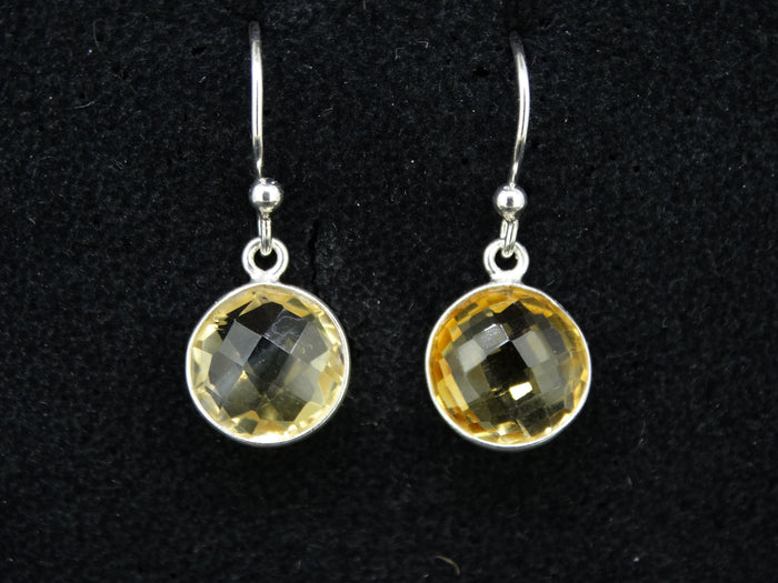 Citrine Sterling Silver Drop Earrings image 0