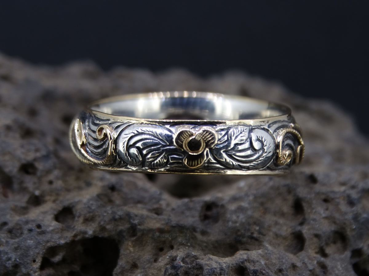 Scottish Orrock Amethyst and Scottish Gold Ring image 5