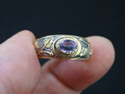 Scottish Orrock Amethyst and Scottish Gold Ring image 1
