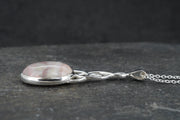 Rare Pink Skye Marble Sterling Silver Celtic Pendant image 2